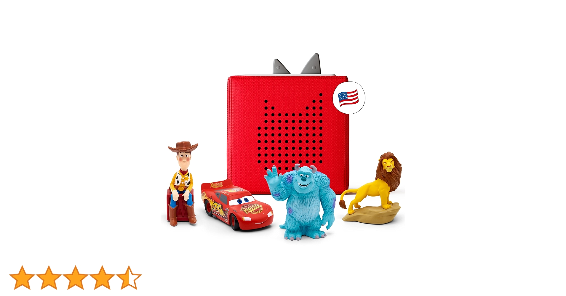 Toniebox Audio Player Starter Set com Lightning McQueen, Simba